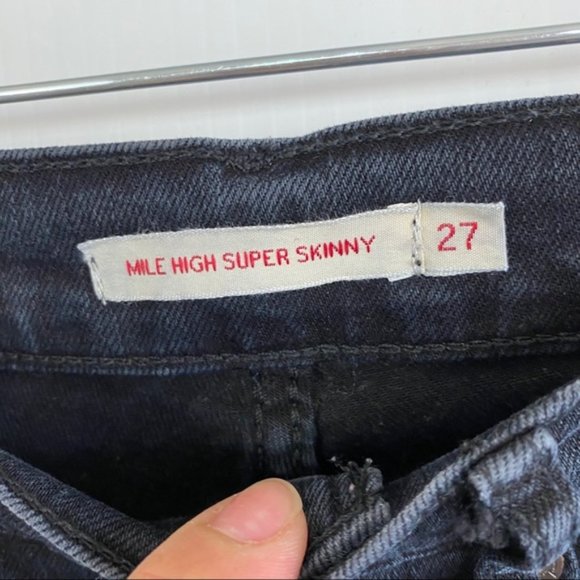 Levi’s Mile High Super Skinny Ankle Zipper Size 27 - Picture 10 of 14
